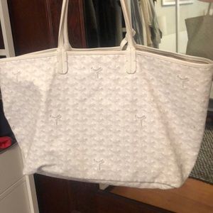 white goyard tote